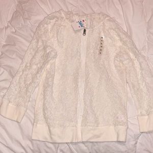 justice lacey sweatshirt size 14 never worn